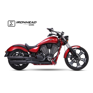 Ixil - HV3001SB - para VICTORY VEGAS - HAMMER 06-16 - SLIP ON (UPPER MUFFLER) - IRONHEAD ROUND BLACK