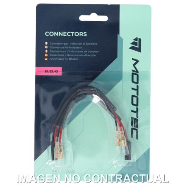 PAR DE CONECTORES MOTOTEC INTERMITENTES SUZUKI