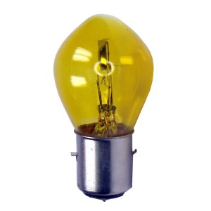 Lámpara Casquillo BA 20 D 12V 25/25W Amarilla