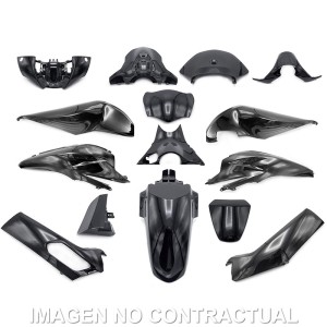 KIT PLASTICOS HERT HONDA PCX 125 15 PZAS NEGRO NIGHTSTAR PERLADO