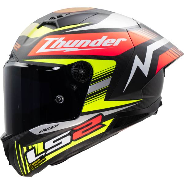 CASCO LS2 FF805 THUNDER GP AERO REPLICA BLACK