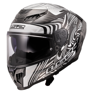 CASCO LS2 FF807 DRAGON ENTHUM SILVER