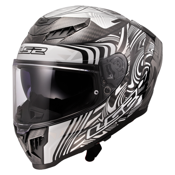 CASCO LS2 FF807 DRAGON ENTHUM SILVER
