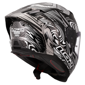 CASCO LS2 FF807 DRAGON ENTHUM SILVER