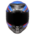 CASCO LS2 FF807 DRAGON TRAX BLUE RED