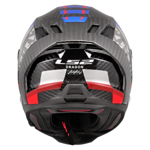 CASCO LS2 FF807 DRAGON TRAX BLUE RED