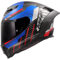 CASCO LS2 FF807 DRAGON TRAX BLUE RED