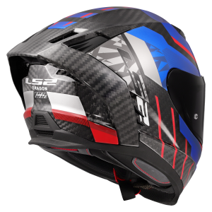 CASCO LS2 FF807 DRAGON TRAX BLUE RED