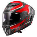 CASCO LS2 FF807 DRAGON TRAX RED