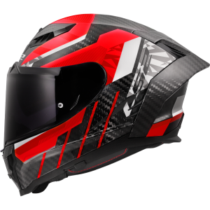 CASCO LS2 FF807 DRAGON TRAX RED