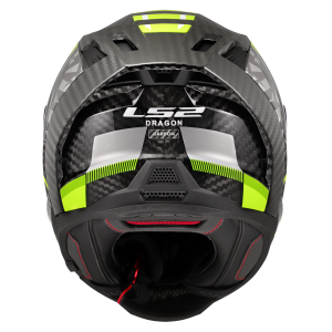 CASCO LS2 FF807 DRAGON TRAX HI VIS YELLOW