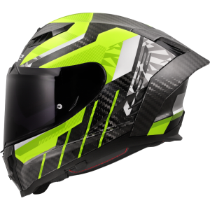 CASCO LS2 FF807 DRAGON TRAX HI VIS YELLOW