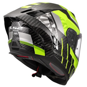 CASCO LS2 FF807 DRAGON TRAX HI VIS YELLOW