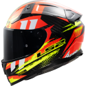 CASCO LS2 FF811 VECTOR II C TANTIC RED HI VIS YELLOW