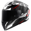 CASCO LS2 FF811 VECTOR II C SAVAGE WHITE RED GREY