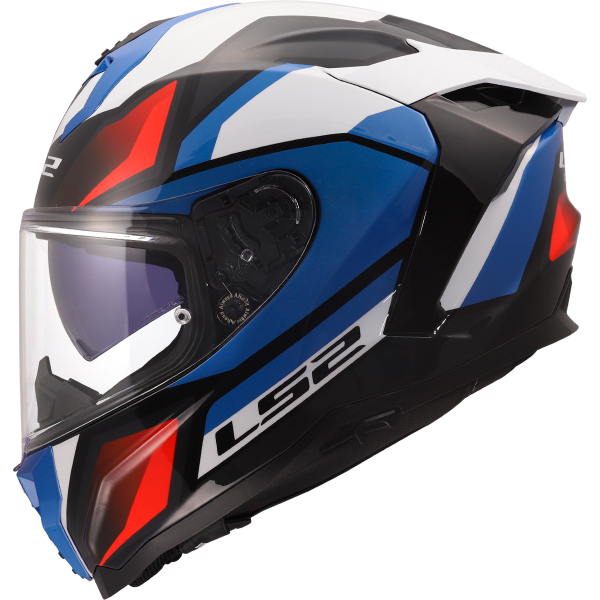 CASCO LS2 FF817 CHALLENGER II VIPER WHITE BLUE RED