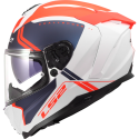 CASCO LS2 FF817 CHALLENGER II TITAN WHITE BLUE RED
