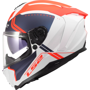CASCO LS2 FF817 CHALLENGER II TITAN WHITE BLUE RED