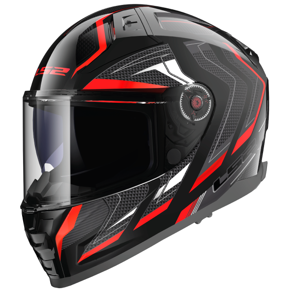 CASCO LS2 FF811 VECTOR II ALIZER BLACK RED