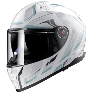 CASCO LS2 FF811 VECTOR II ALIZER   MATT WHITE SILVER