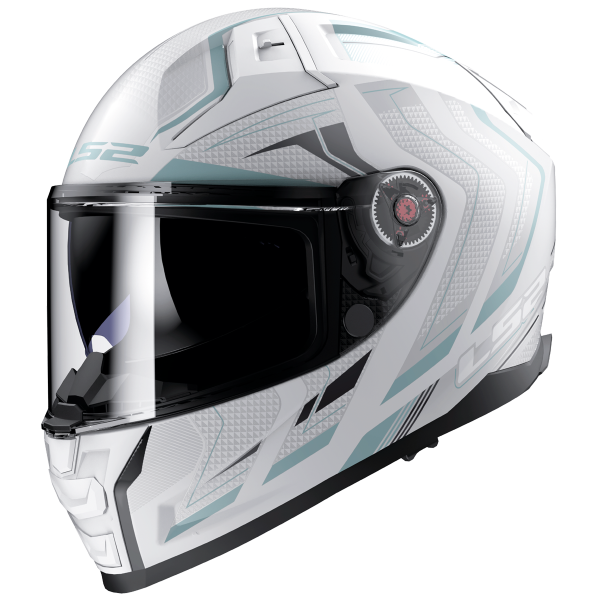 CASCO LS2 FF811 VECTOR II ALIZER   MATT WHITE SILVER