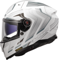 CASCO LS2 FF811 VECTOR II ALIZER   MATT WHITE SILVER