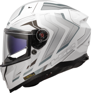 CASCO LS2 FF811 VECTOR II ALIZER   MATT WHITE SILVER