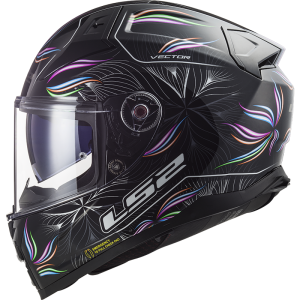 CASCO LS2 FF811 VECTOR II TROPICAL BLACK WHITE