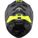 CASCO LS2 FF811 VECTOR II SPLITTER MATT TITANIUM HI VIS YELLOW