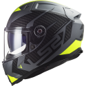 CASCO LS2 FF811 VECTOR II SPLITTER MATT TITANIUM HI VIS YELLOW