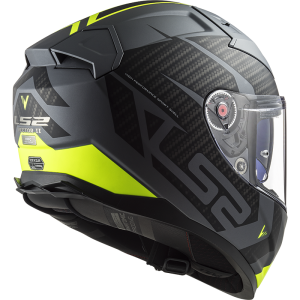 CASCO LS2 FF811 VECTOR II SPLITTER MATT TITANIUM HI VIS YELLOW