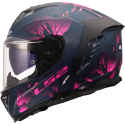 CASCO LS2 FF818 STORM III BURST BLACK PINK