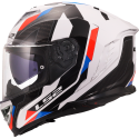 CASCO LS2 FF818 STORM III SPORTY WHITE BLUE RED