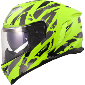 CASCO LS2 FF818 STORM III KAOS HI VIS YELLOW