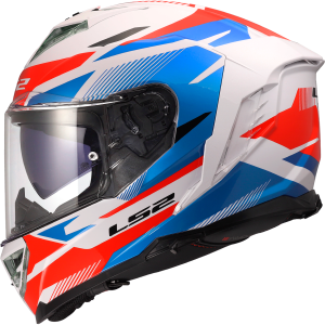 CASCO LS2 FF818 STORM III KOMAI WHITE BLUE RED