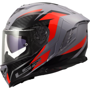 CASCO LS2 FF818 STORM III DYNAMO GREY RED