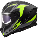CASCO LS2 FF818 STORM III DYNAMO BLACK HI VIS YELLOW