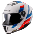 CASCO LS2 FF808 STREAM II VINTAGE WHITE BLUE RED