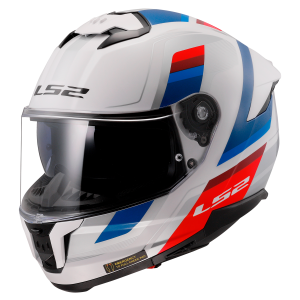 CASCO LS2 FF808 STREAM II VINTAGE WHITE BLUE RED