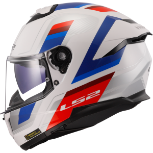 CASCO LS2 FF808 STREAM II VINTAGE WHITE BLUE RED