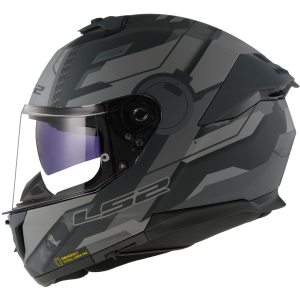 CASCO LS2 FF808 STREAM II SHADOW MATT TITANIUM GREY