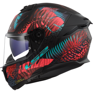 CASCO LS2 FF808 STREAM II JUNGLE MATT BLACK PINK BLUE