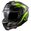 CASCO LS2 FF808 STREAM II FURY BLACK HI VIS YELLOW