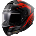 CASCO LS2 FF808 STREAM II FURY BLACK RED
