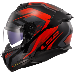 CASCO LS2 FF808 STREAM II FURY BLACK RED