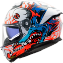 CASCO LS2 FF808 STREAM II INFERNO WHITE BLUE