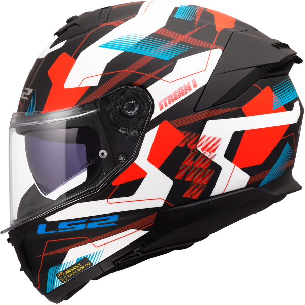 CASCO LS2 FF808 STREAM II MIKA WHITE BLUE RED