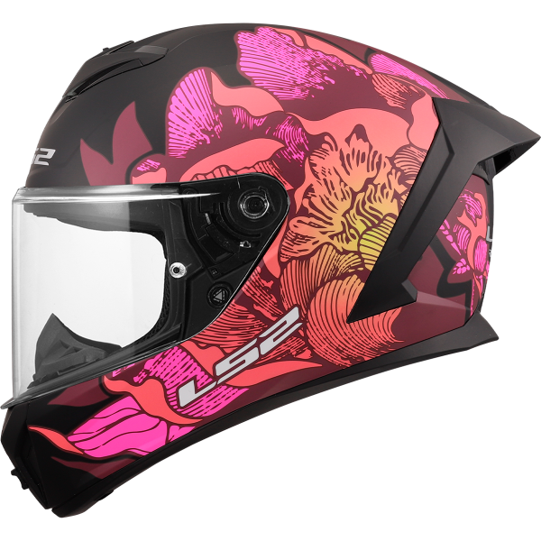 CASCO LS2 FF820 RAPID III POPPIES II BLACK PINK