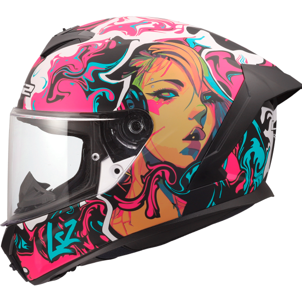 CASCO LS2 FF820 RAPID III CYBERG PURPLE CYAN