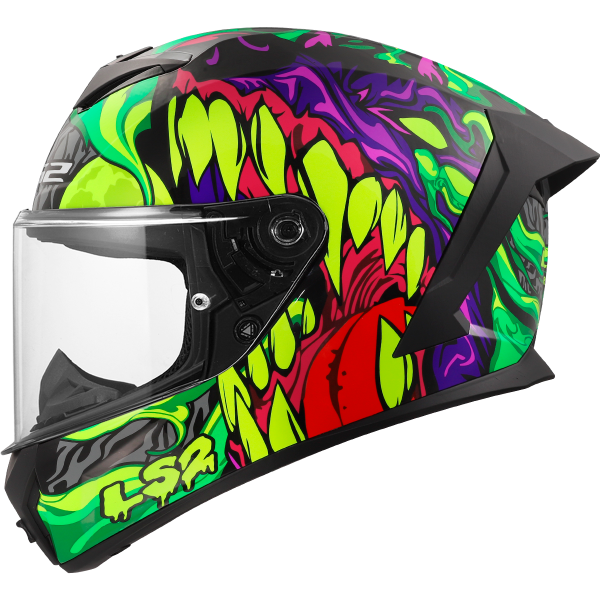 CASCO LS2 FF820 RAPID III LYCANT PURPLE GREEN
